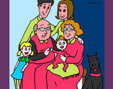 Disegno Famiglia pitturato su dudu2006