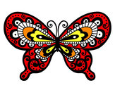 Disegno Farfalla bella pitturato su claudia05