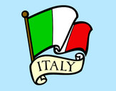 Disegno Bandiera d'Italia pitturato su francy2009