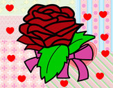 Disegno Rosa, botanica pitturato su vincenzo