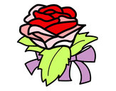Disegno Rosa, botanica pitturato su Jessy