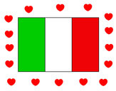 Disegno Italia pitturato su gina03