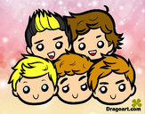 Disegno One Direction 2 pitturato su Nana1D