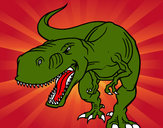 Disegno Tyrannosaurus Rex arrabbiata pitturato su davide07