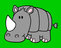 Disegno di Rhinoceronti da colorare