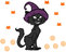 Disegno di Gatti nero da colorare