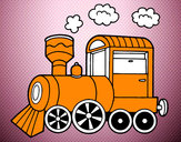 Disegno Locomotiva a vapore pitturato su samuel5