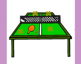 Disegno Ping pong pitturato su adelinciki