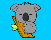 Disegno Koala bebè pitturato su Moncicci