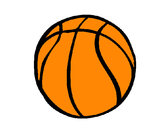 Disegno Pallone da pallacanestro pitturato su marco04