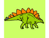 Disegno Stegosaurus  pitturato su elisaarnau