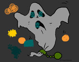 Disegno Fantasma incatenato  pitturato su Giada2007