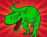 Disegno Tyrannosaurus Rex arrabbiata pitturato su alessia5