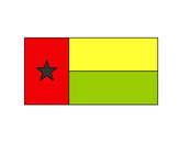 Disegno Guinea-Bissau pitturato su edoard