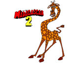 Disegno Madagascar 2 Melman pitturato su wwwx