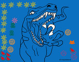 Disegno Velociraptor  II pitturato su federica7