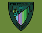 Disegno Stemma del Athletic Club pitturato su avelucci