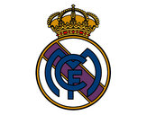 Disegno Stemma del Real Madrid C.F. pitturato su lucatoro