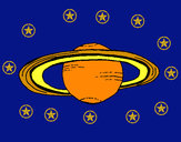 Disegno Saturno pitturato su patty88