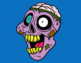 Disegno Zombie malevolo pitturato su giorgio02