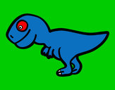 Disegno Giovane Tirannosauro rex pitturato su GABRIEL17