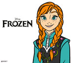 Disegno Anna di Frozen pitturato su melissa09