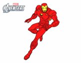 Disegno Vendicatori - Iron Man pitturato su carl