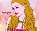 Disegno Ariana Grande con il collare pitturato su alessia07