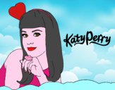 Disegno Katy Perry pitturato su alessia07