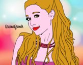 Disegno Ariana Grande con il collare pitturato su Alessia02