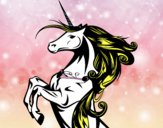 Disegno Unicorno magico pitturato su Alessia02