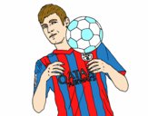 Disegno Neymar Barça pitturato su Toxx