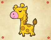 Disegno Giraffa vanitosa pitturato su SaraCara