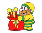Babbo Natale che dà i regali