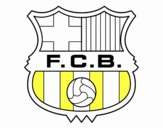 Disegno Stemma del FC Barcelona pitturato su emilio