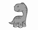Disegno Sauropodo pitturato su bb10