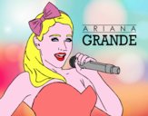 Disegno Ariana Grande cantando pitturato su bb10