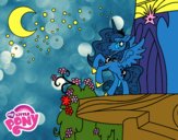 Disegno Principessa Luna  My Little Pony pitturato su bb10
