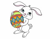 Coniglio con uovo di Pasqua