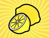 Disegno Limoni pitturato su gaga
