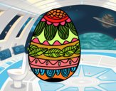 Uovo di Pasqua con motivo vegetale