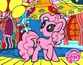 Disegno  Compleanno di Pinkie Pie pitturato su ratavulera