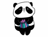 Panda con il regalo