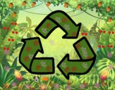 Il simbolo di riciclaggio
