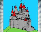 Disegno Castello medievale  pitturato su Mathias