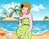 Felice donna incinta