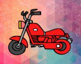 Disegno Motocicletta harley pitturato su Mathias