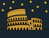 Disegno Il Colosseo di Roma pitturato su angy2016