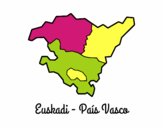 Disegno Euskadi  pitturato su marcello