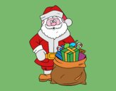  Babbo Natale con un sacco di regali
